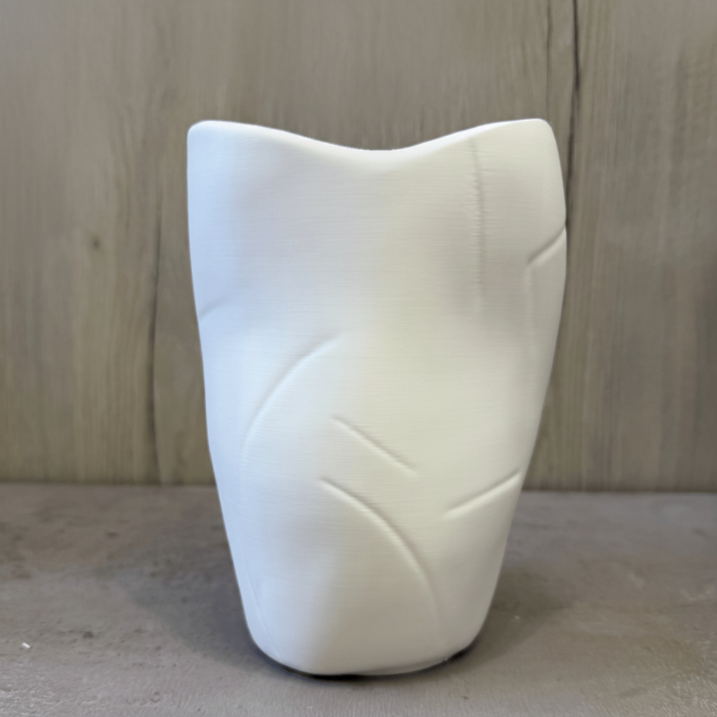 Vaso Serenitatem - Vaso decorativo minimalista stampato in 3D - Griseo Interior