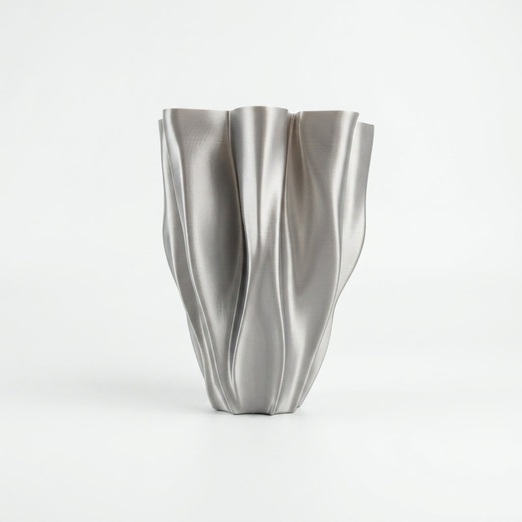 Plicos Vase - 3D Printed Draped Vase