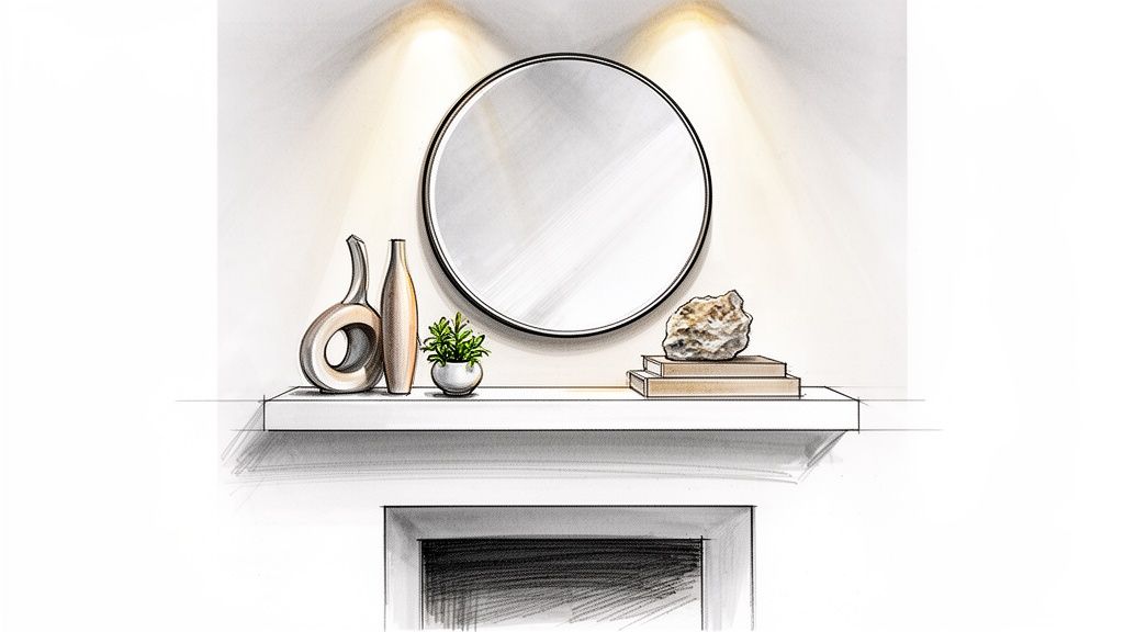 8 Inspiring Modern Mantel Decorating Ideas for a Timeless Home - Griseo Interior