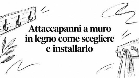 Attaccapanni a muro in legno come scegliere e installarlo - Griseo Interior