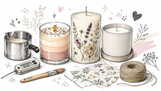 Candele decorate fai da te: Guida pratica e idee di design - Griseo Interior