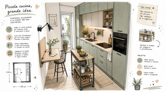 Cucina piccoli spazi: idee smart per ottimizzare il tuo - Griseo Interior