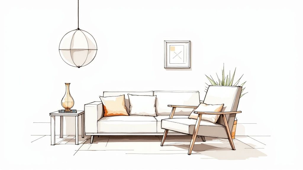 Inspiring Statement Pieces for Living Room Design - Griseo Interior