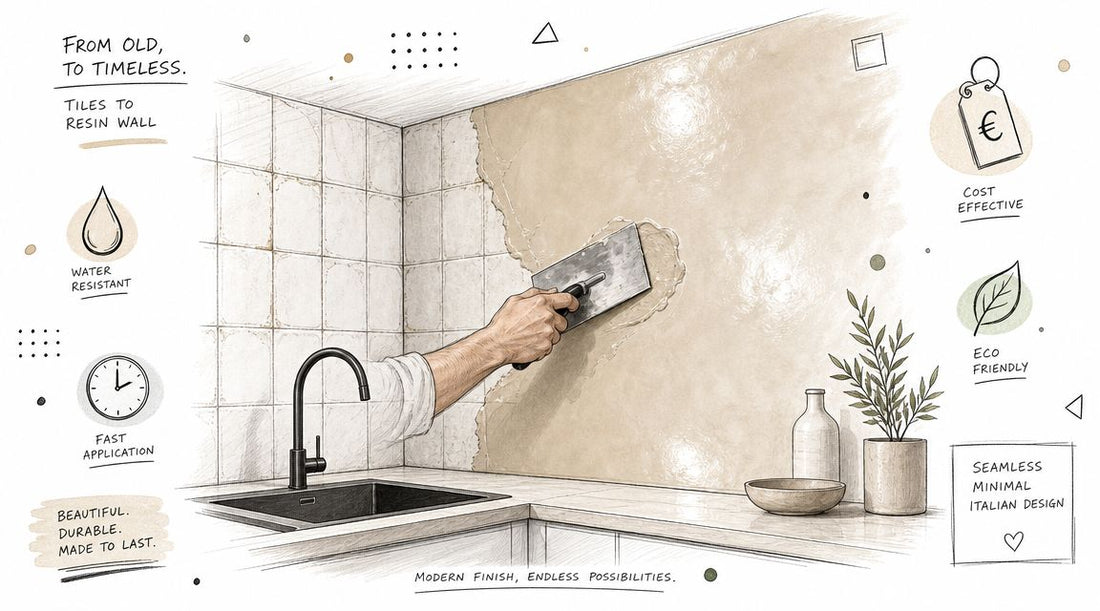 Pareti in resina cucina: guida pratica a costi e stili - Griseo Interior