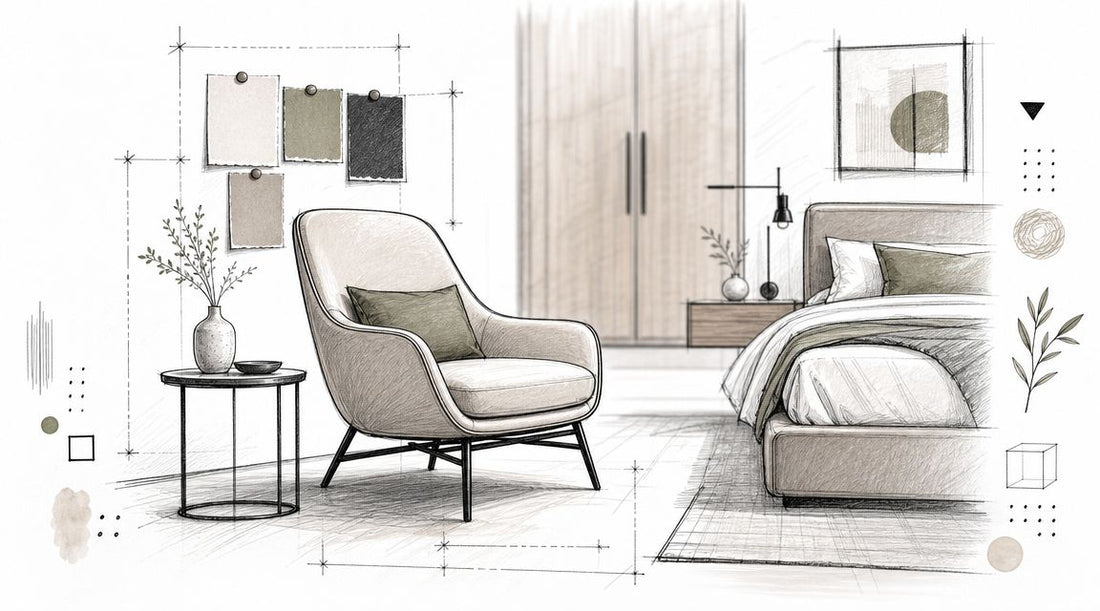 Poltrona camera da letto design: La guida pratica 2026 - Griseo Interior