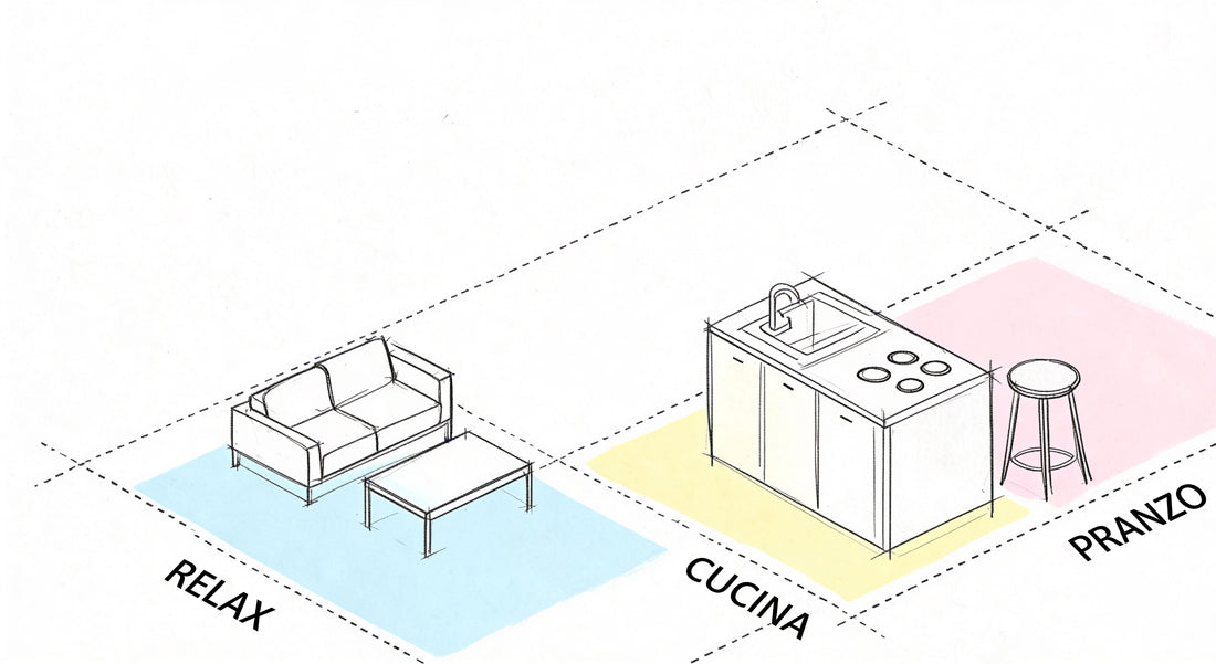 Soggiorno angolo cottura: guida pratica al design perfetto - Griseo Interior