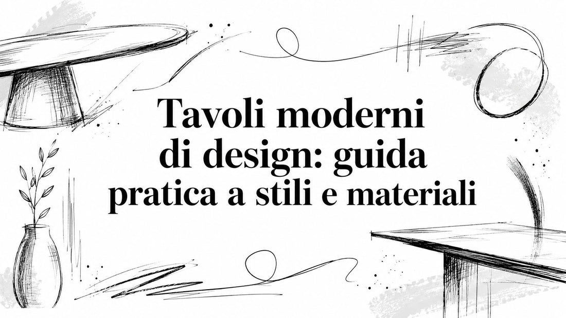 Tavoli moderni di design: guida pratica a stili e materiali - Griseo Interior