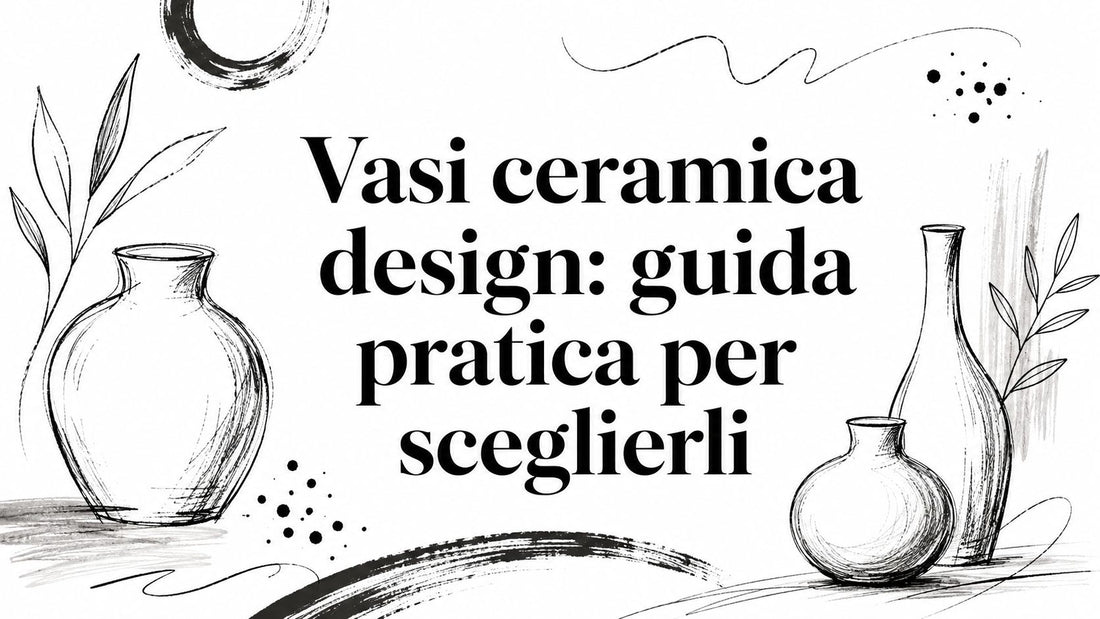 Vasi ceramica design: guida pratica per sceglierli - Griseo Interior