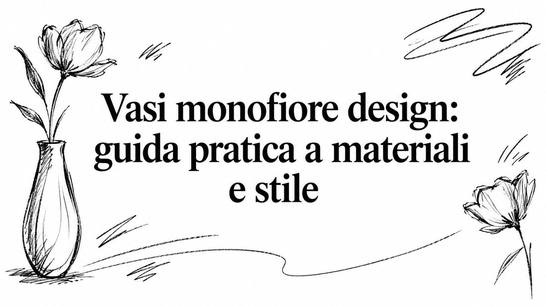 Vasi monofiore design: guida pratica a materiali e stile - Griseo Interior
