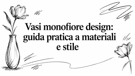 Vasi monofiore design: guida pratica a materiali e stile - Griseo Interior