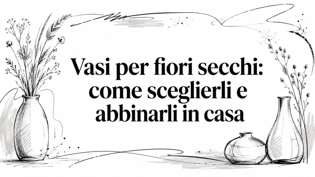 Vasi per fiori secchi: come sceglierli e abbinarli in casa - Griseo Interior