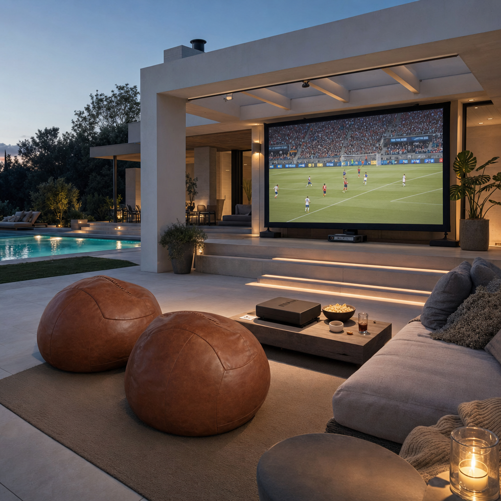 Follis - Genuine Leather Soccer Ball Shaped Ottoman | Limited Edition