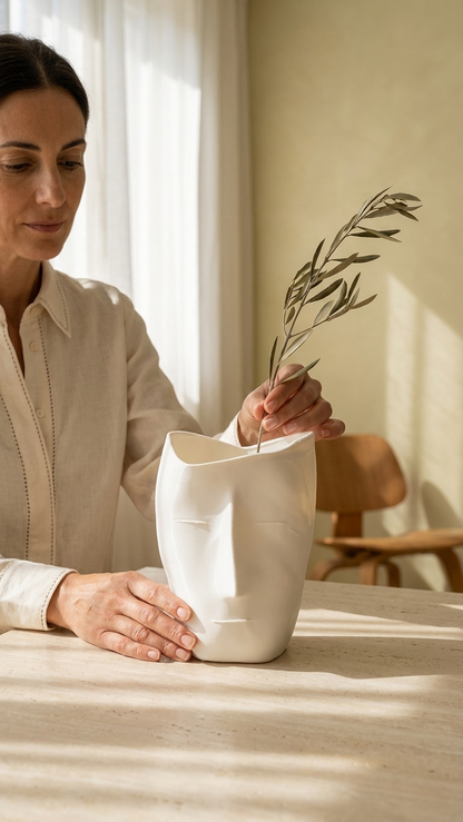 Serenitatem Vase - Minimalist 3D Printed Decorative Vase