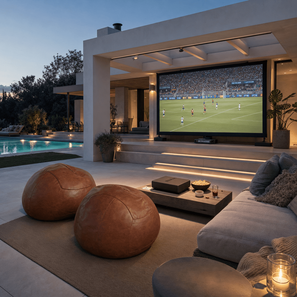 Follis - Pouf a Forma di Pallone da Calcio in Pelle Vera | Edizione limitata - Griseo Interior