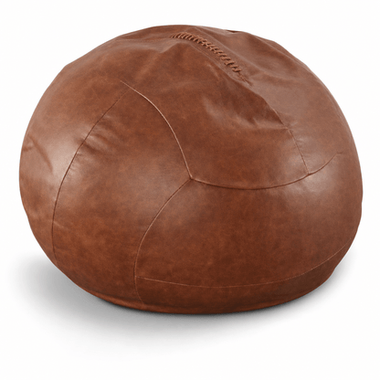 Follis - Pouf a Forma di Pallone da Calcio in Pelle Vera | Edizione limitata - Griseo Interior