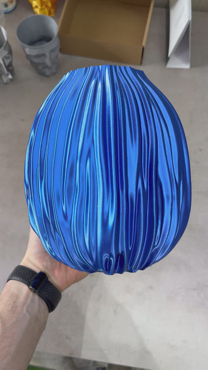 Fluctus Vase - 3D Printed Flowing Vase
