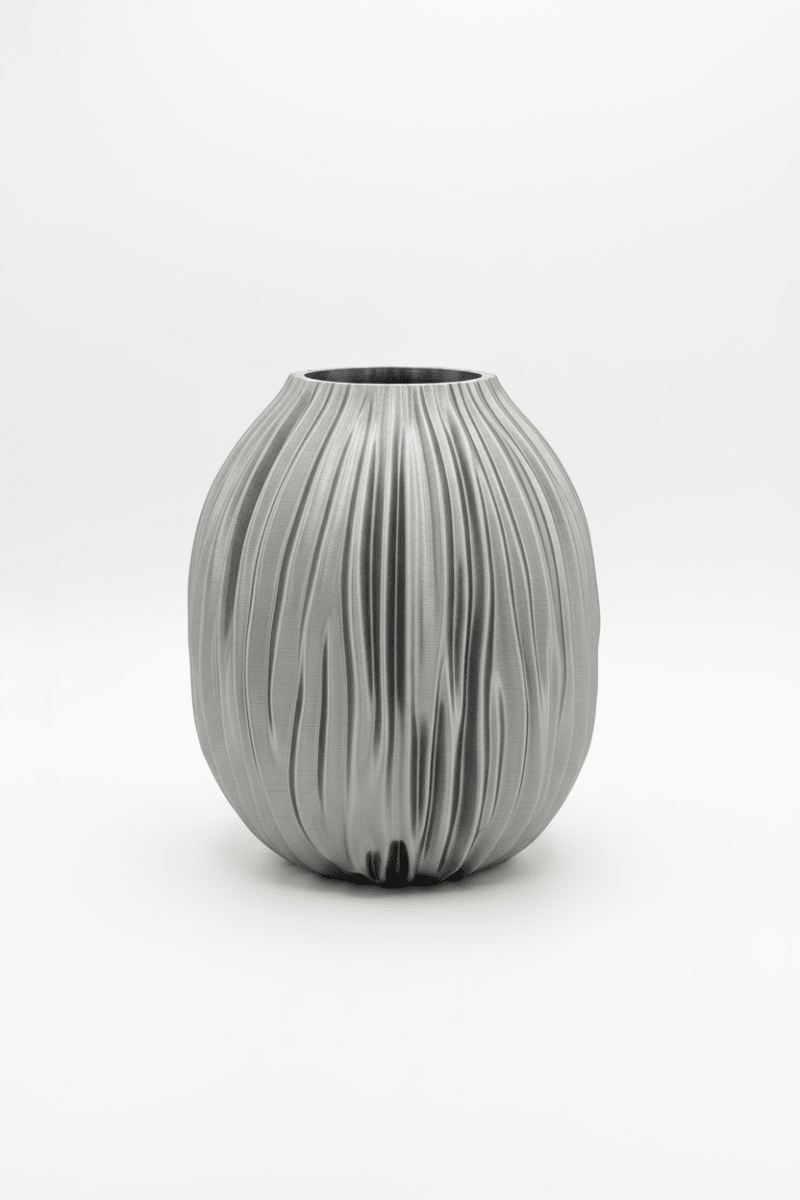 Vaso Fluctus - Vaso fluente stampato in 3D - Griseo Interior