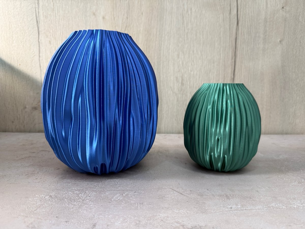 Vaso Fluctus - Vaso fluente stampato in 3D - Griseo Interior