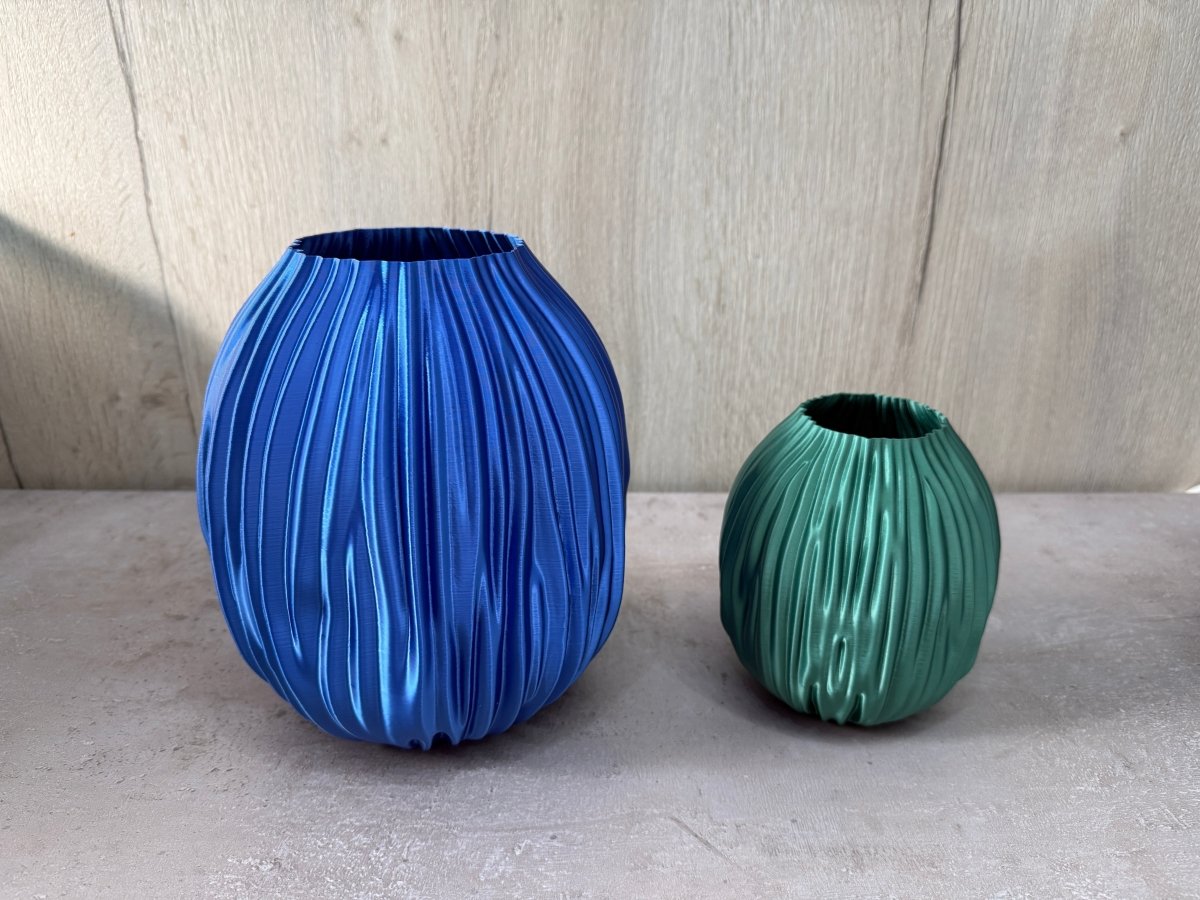 Vaso Fluctus - Vaso fluente stampato in 3D - Griseo Interior