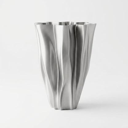 Vaso Plicos - Vaso drappeggiato stampato in 3D - Griseo Interior