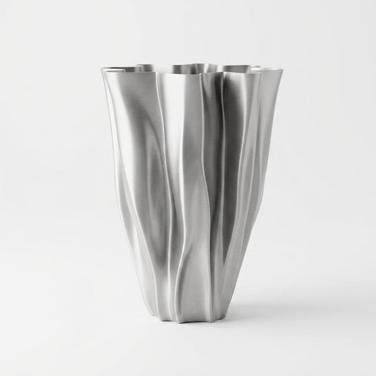 Vaso Plicos - Vaso drappeggiato stampato in 3D - Griseo Interior