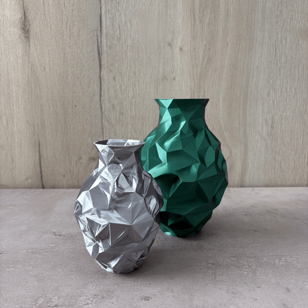 Vaso Prisma - Vaso geometrico stampato in 3D - Griseo Interior