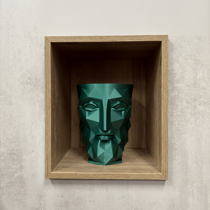 Vaso Stoic - Vaso minimalista geometrico stampato in 3D - Griseo Interior