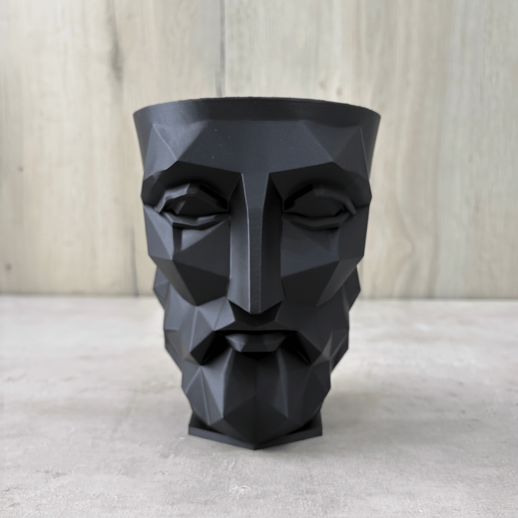 Vaso Stoic - Vaso minimalista geometrico stampato in 3D - Griseo Interior