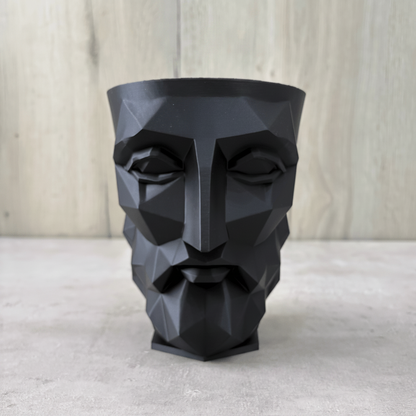 Vaso Stoic - Vaso minimalista geometrico stampato in 3D - Griseo Interior