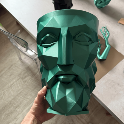 Vaso Stoic - Vaso minimalista geometrico stampato in 3D - Griseo Interior