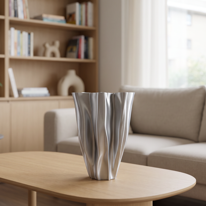 Plicos Vase - 3D Printed Draped Vase